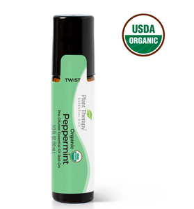 Organic Peppermint Essential Oil Pre-Diluted Roll-On