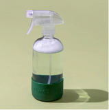 Glass Spray Bottle with Forest Green Sleeve