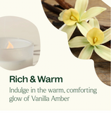 Vanilla Amber Naturally Scented Candle